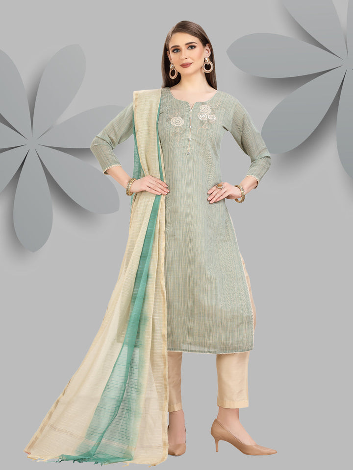 Light Green Woven Suit Set