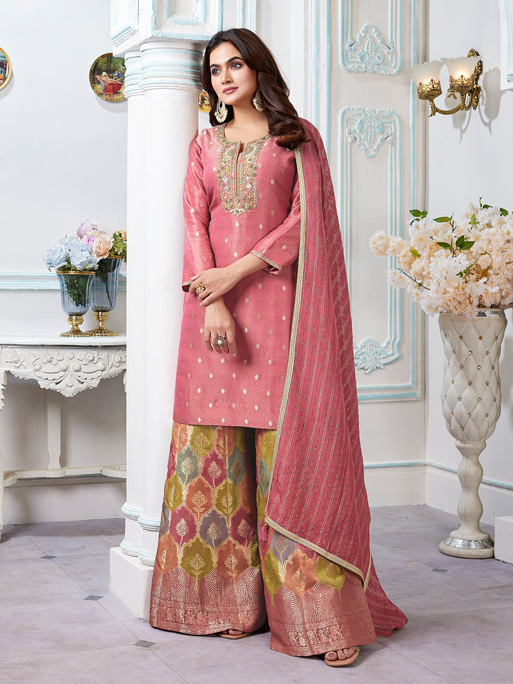 Dusty Rose Sharara Set