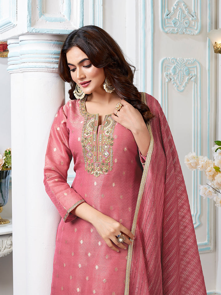 Dusty Rose Sharara Set