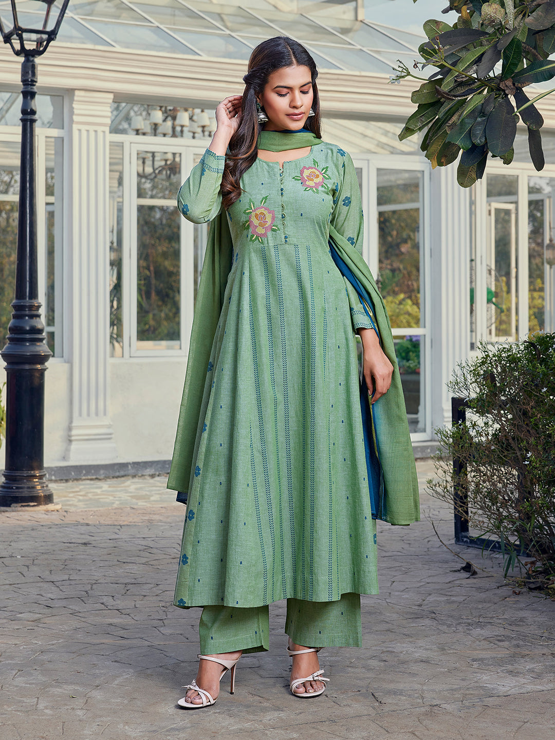 light green anarkali dress Stunning Green Anarkali Dresses & Suits