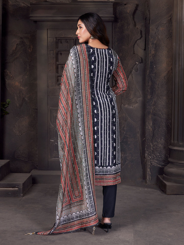 Floral Crepe Silk Suit Set