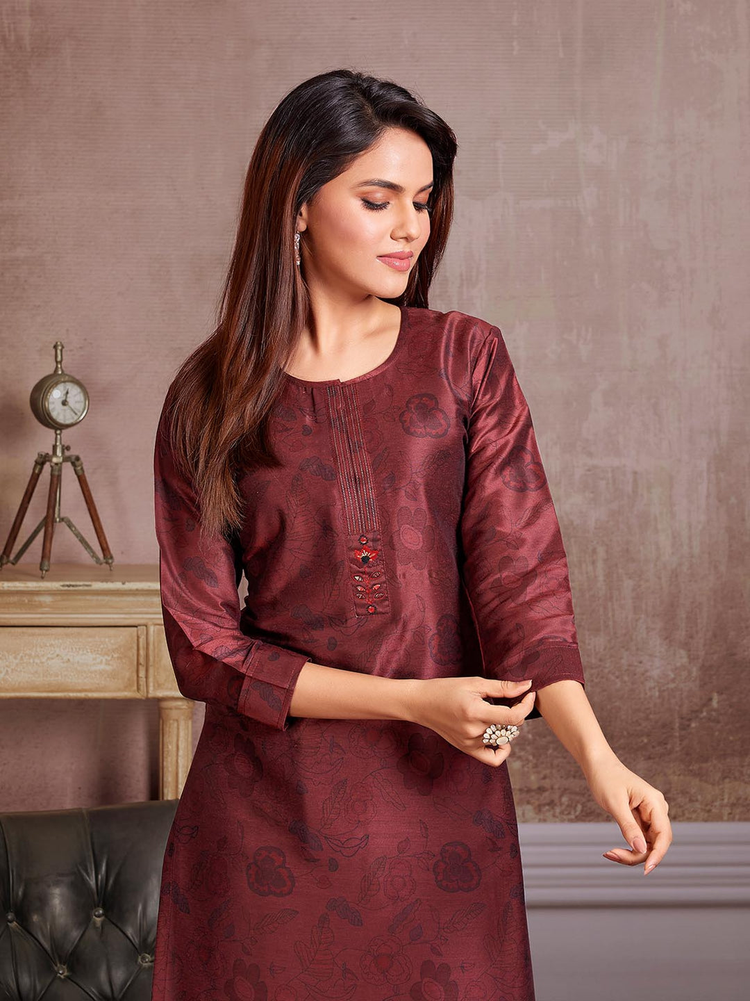 Ruby Floral Kurti