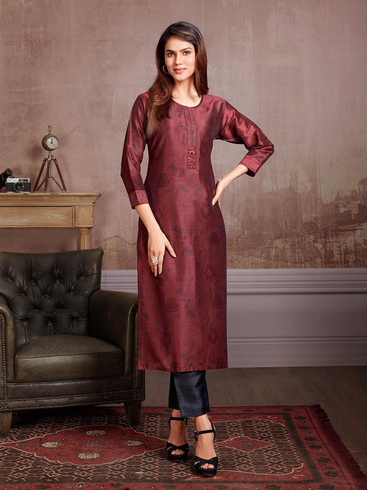 Ruby Floral Kurti