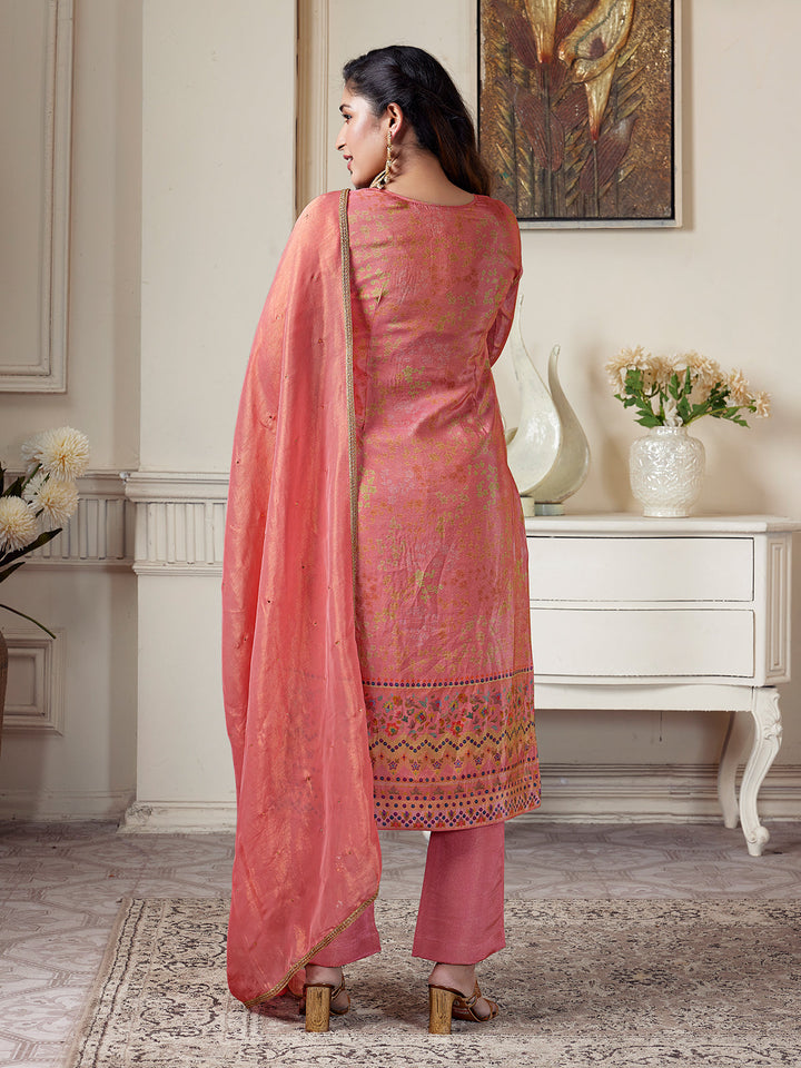 Blush Pink Floral Suit Set