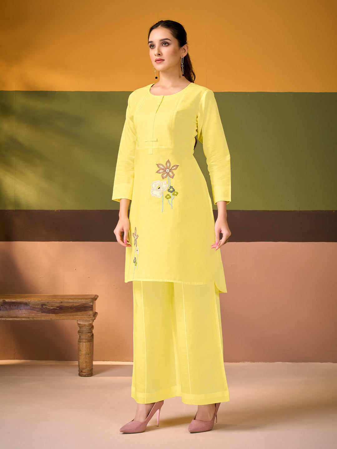 Sunshine Cotton Linen Co-Ord Set