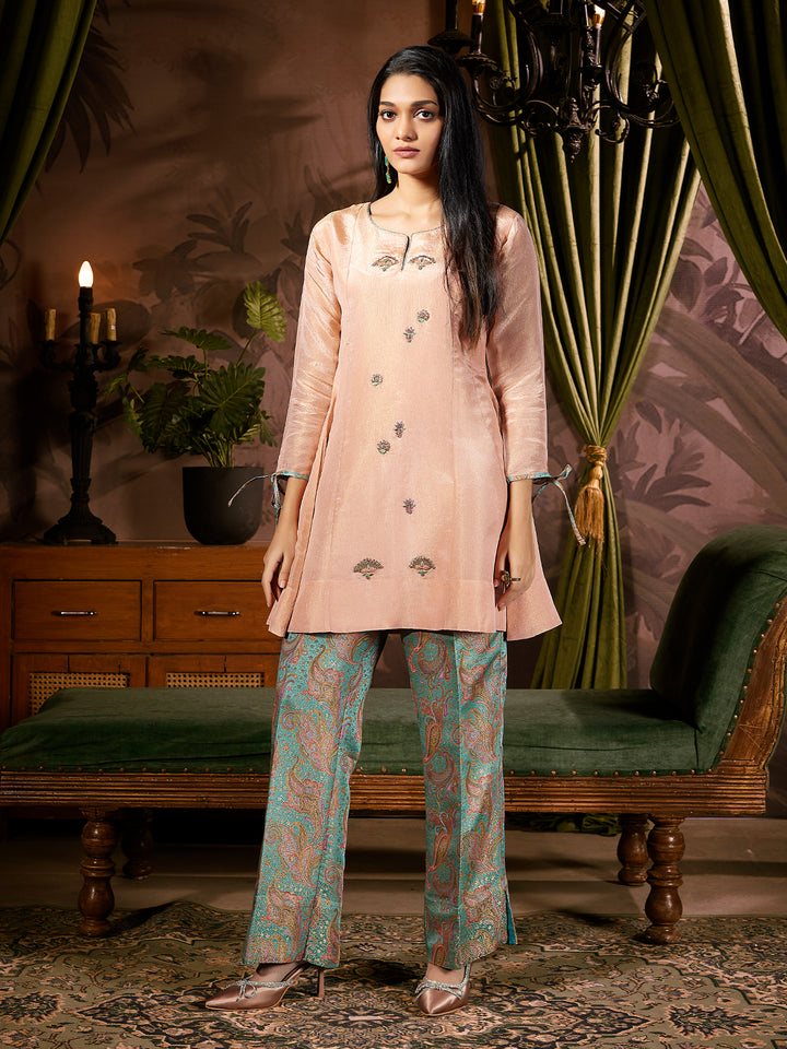 Soft Blush Jacquard Co-Ord Set