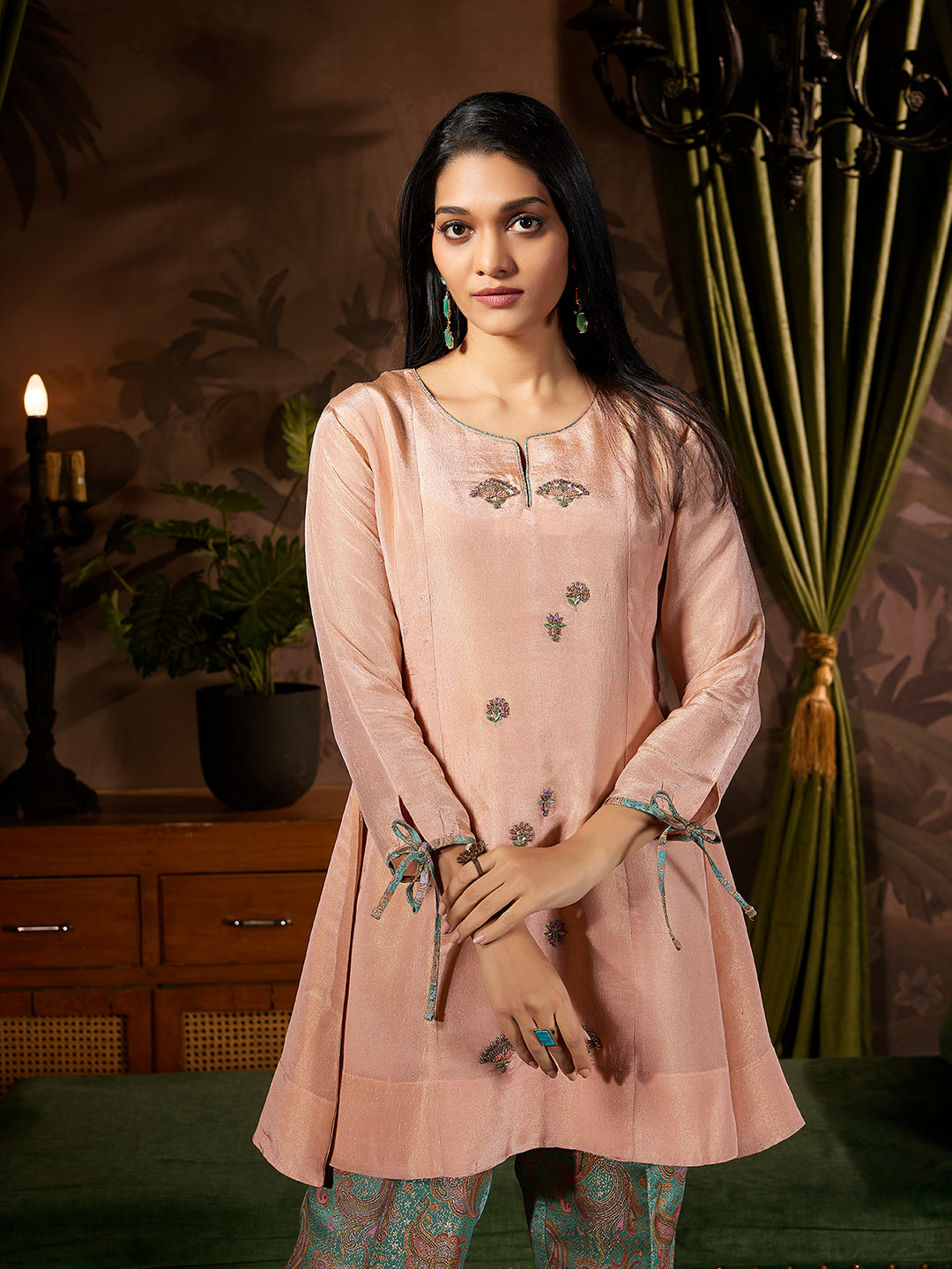 Soft Blush Jacquard Co-Ord Set