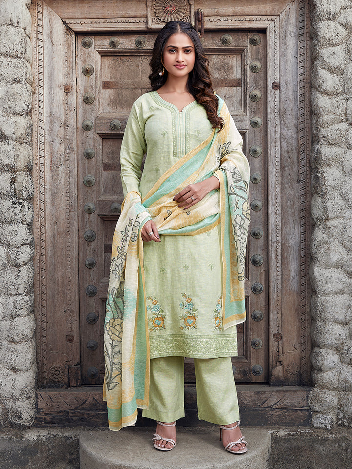 Mint Green Linen Suit Set
