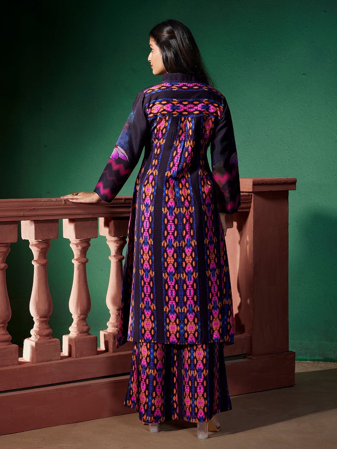 Midnight Floral Silk Co-Ord Set