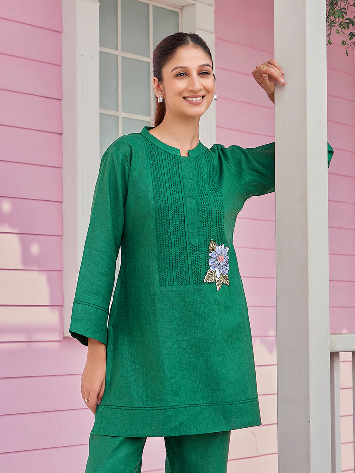 Emerald Green Tunic Set