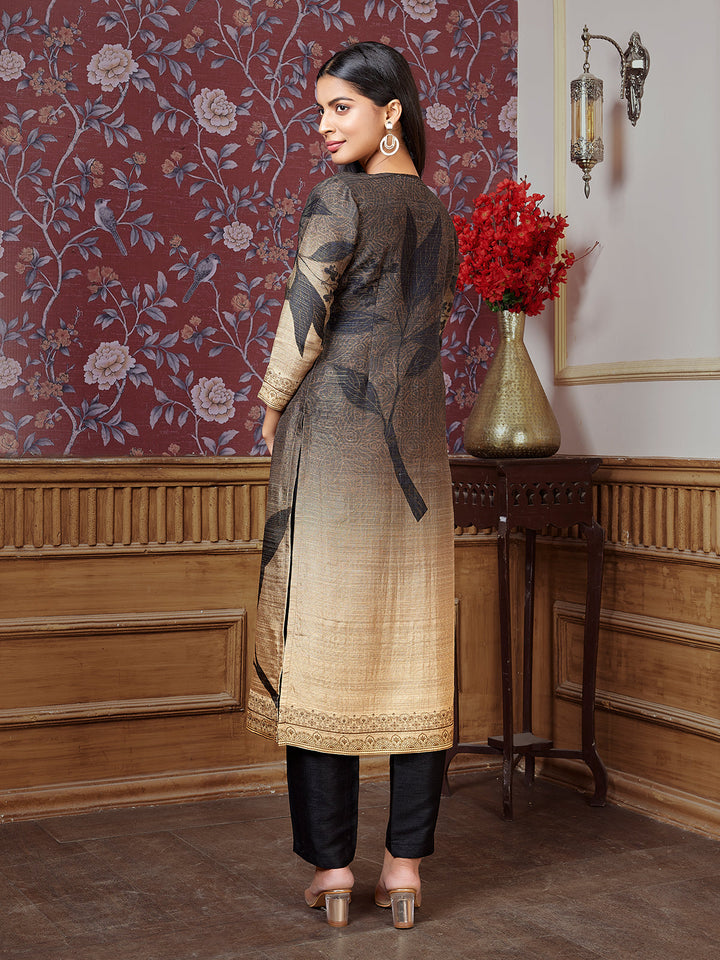 Black Silk Kurti