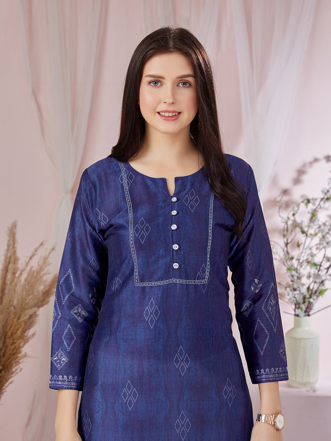 Indigo Blue Shibori  Kurti