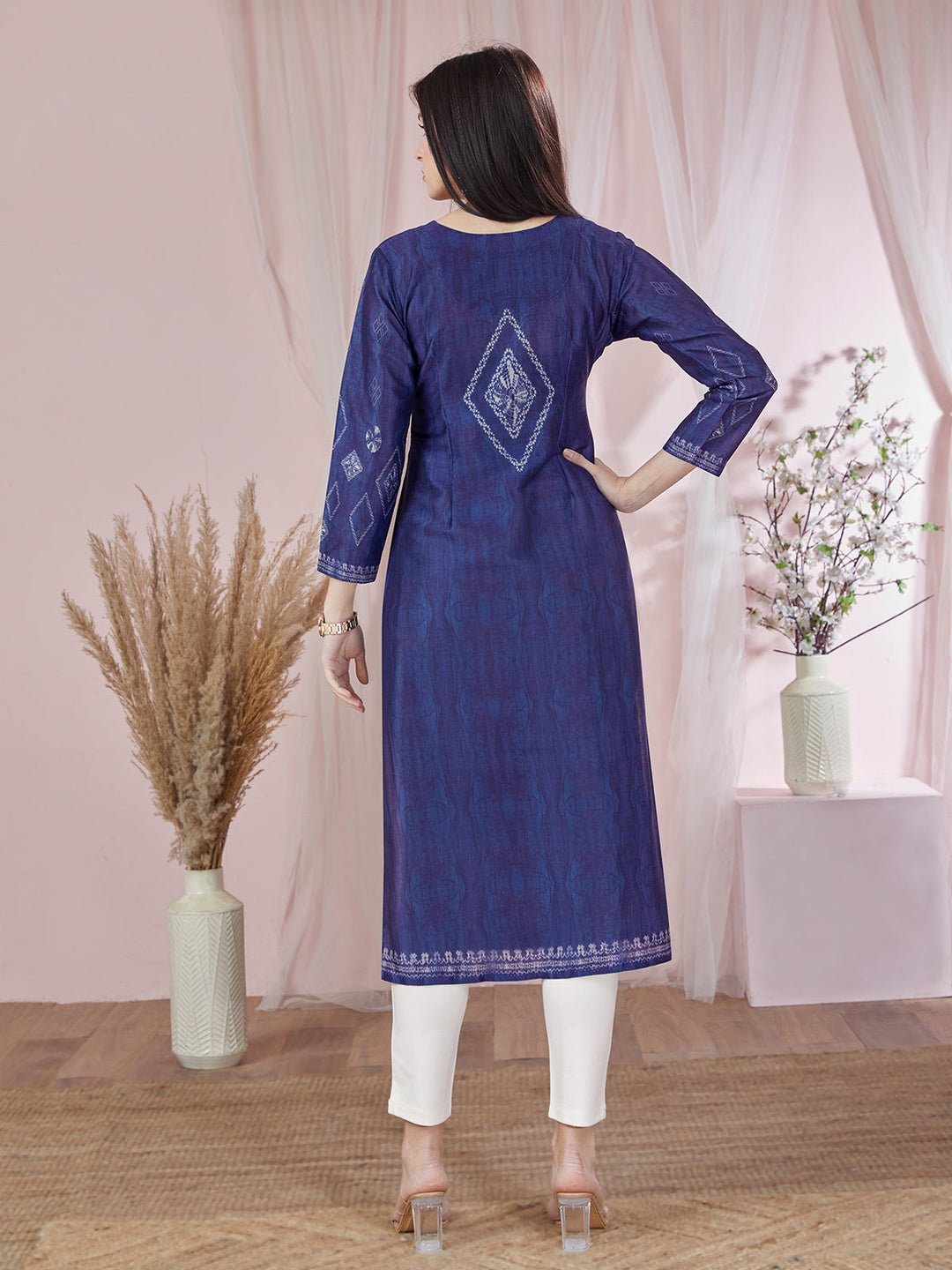 Indigo Blue Shibori  Kurti