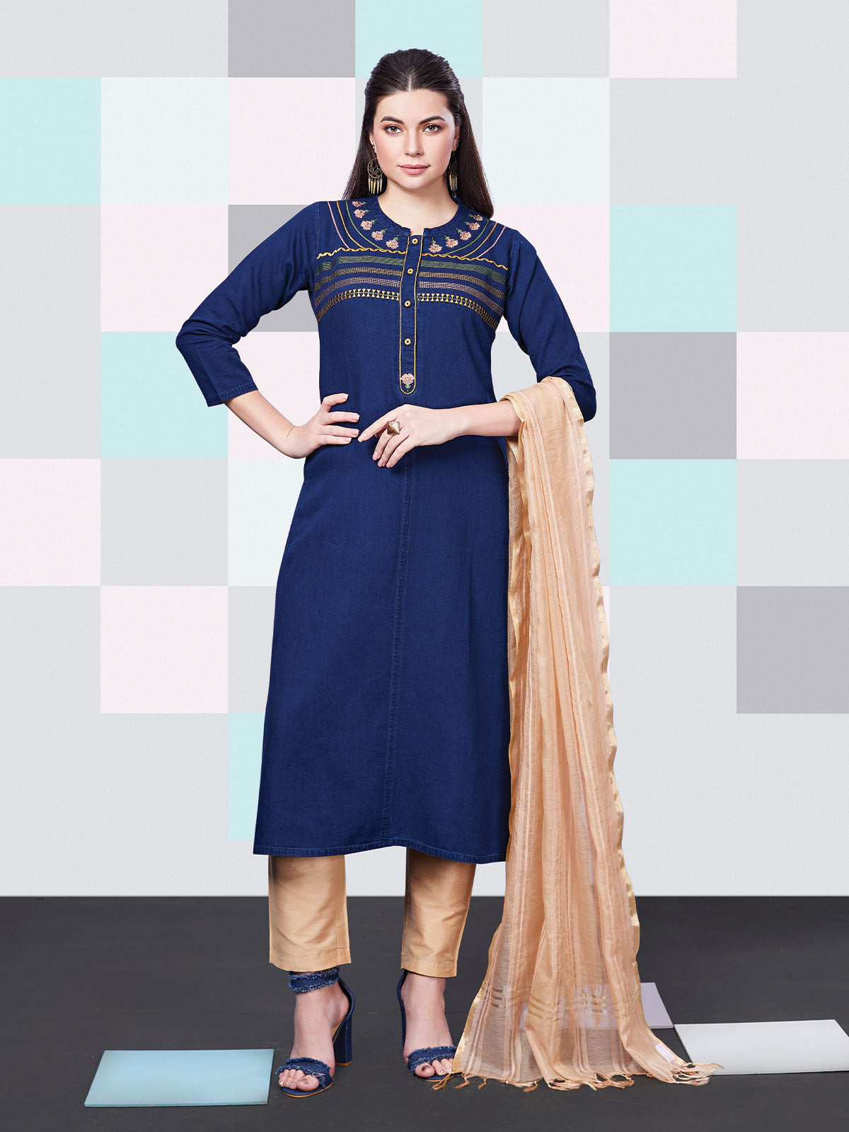 Buy online Girls Round Neck Long Sleeves Frock from girls for Women by  Stylestone for ₹949 at 50% off | 2024 Limeroad.com