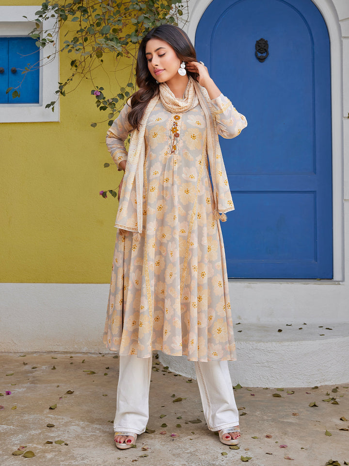 Blooming Cotton Midi-Dress