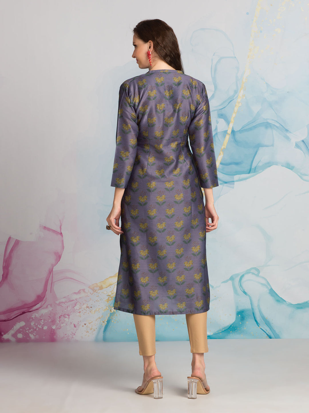 Purple Printed Tunic