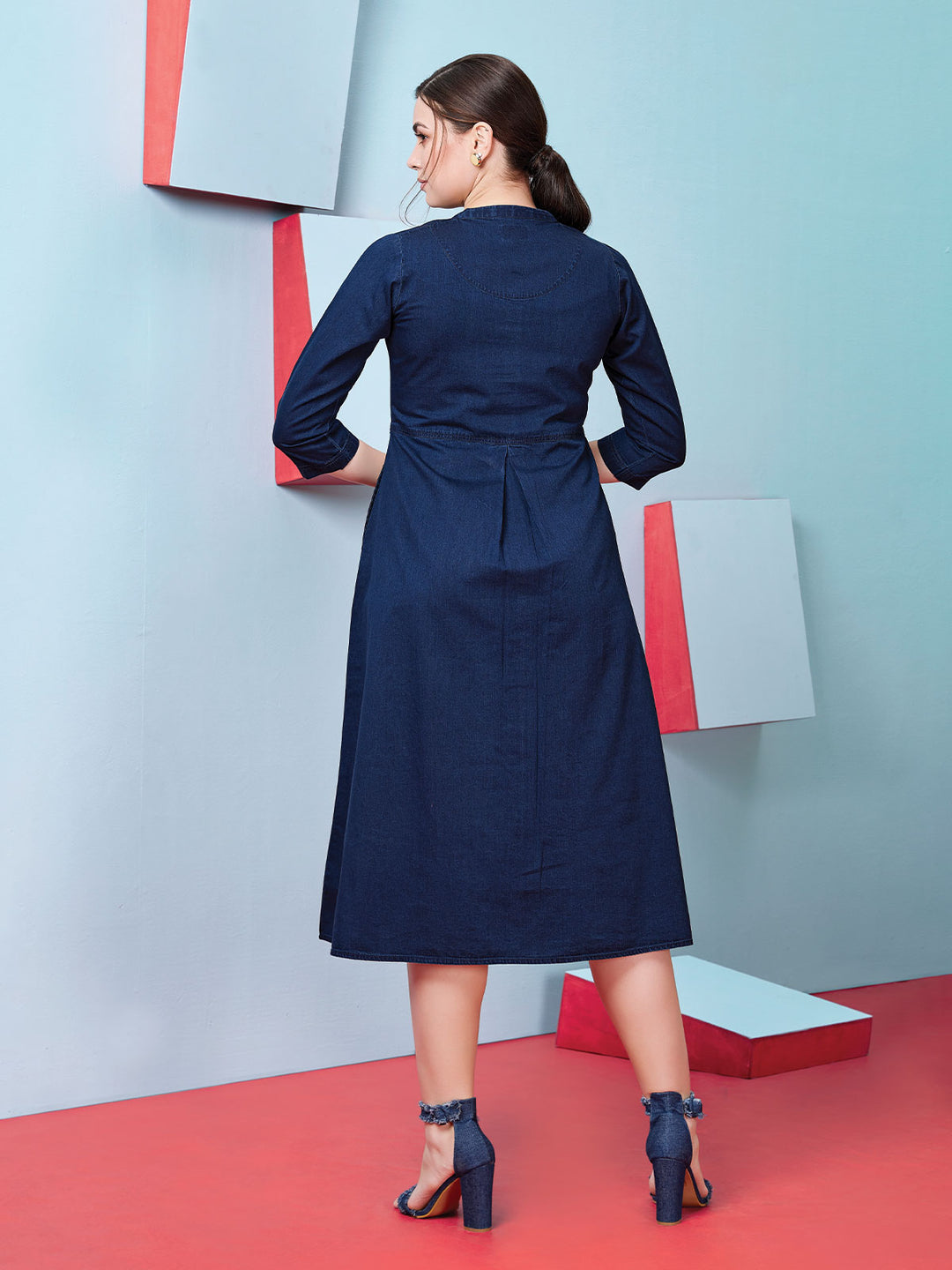 Denim Midi Dress