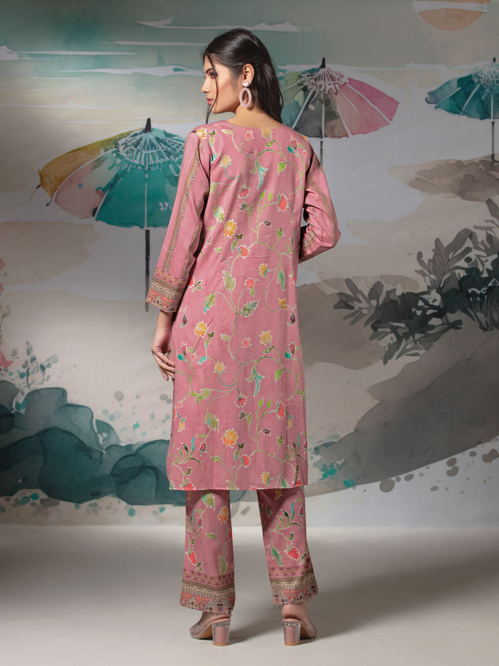 Pink Floral Printed Co-ord Set