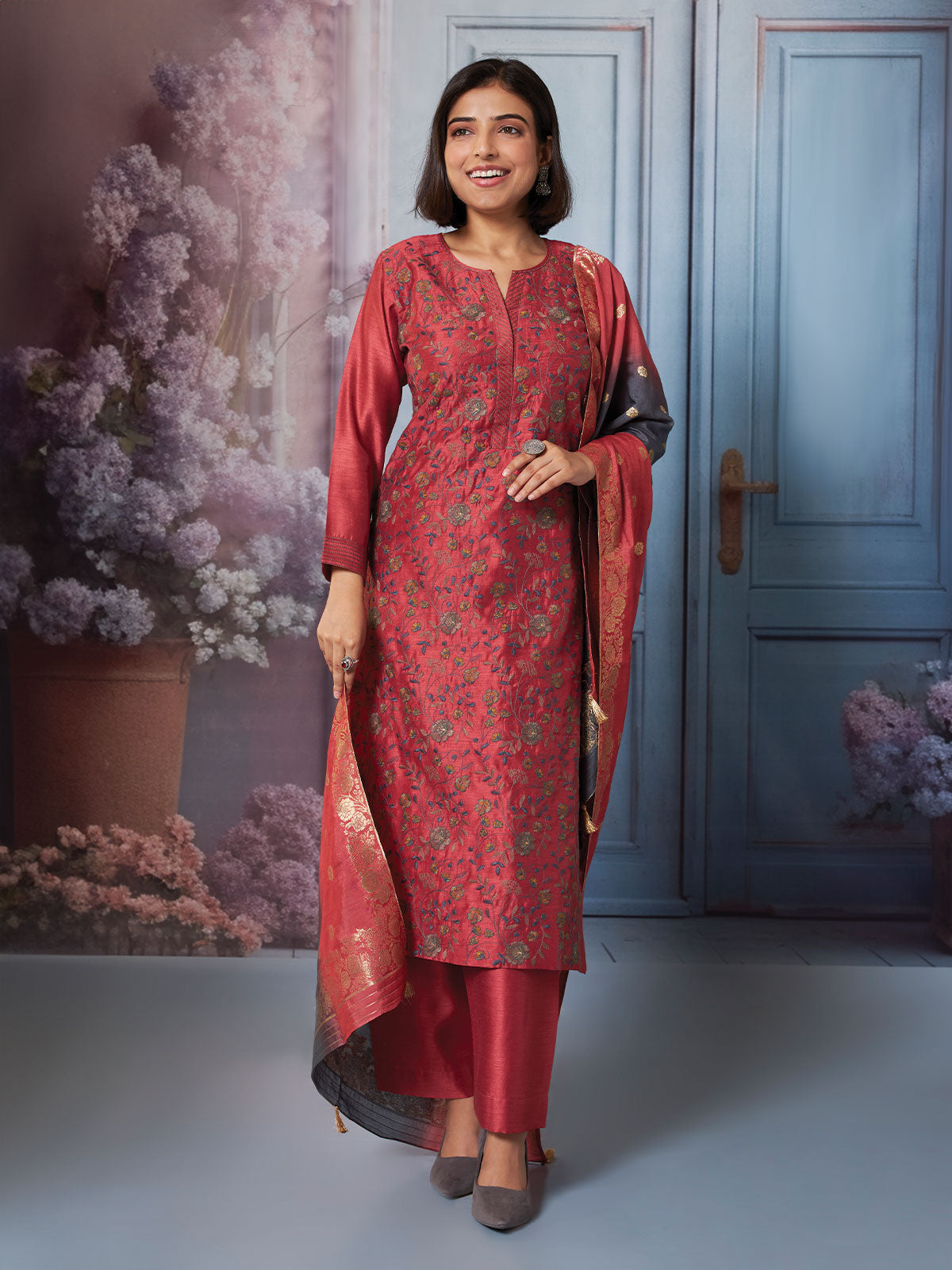 Share 88+ plain raw silk kurti designs latest - POPPY
