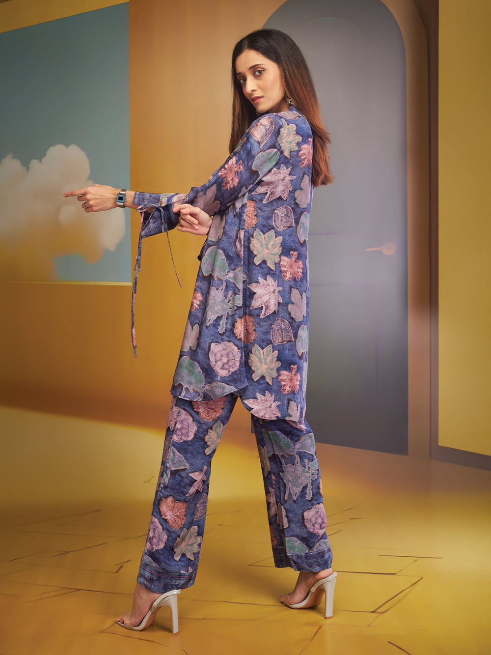 Linen Co-Ord Set With Floral Print I Dressline – Dressline Fashion