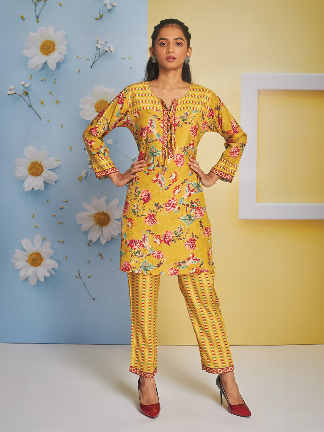 Yellow Floral Co-Ord Set