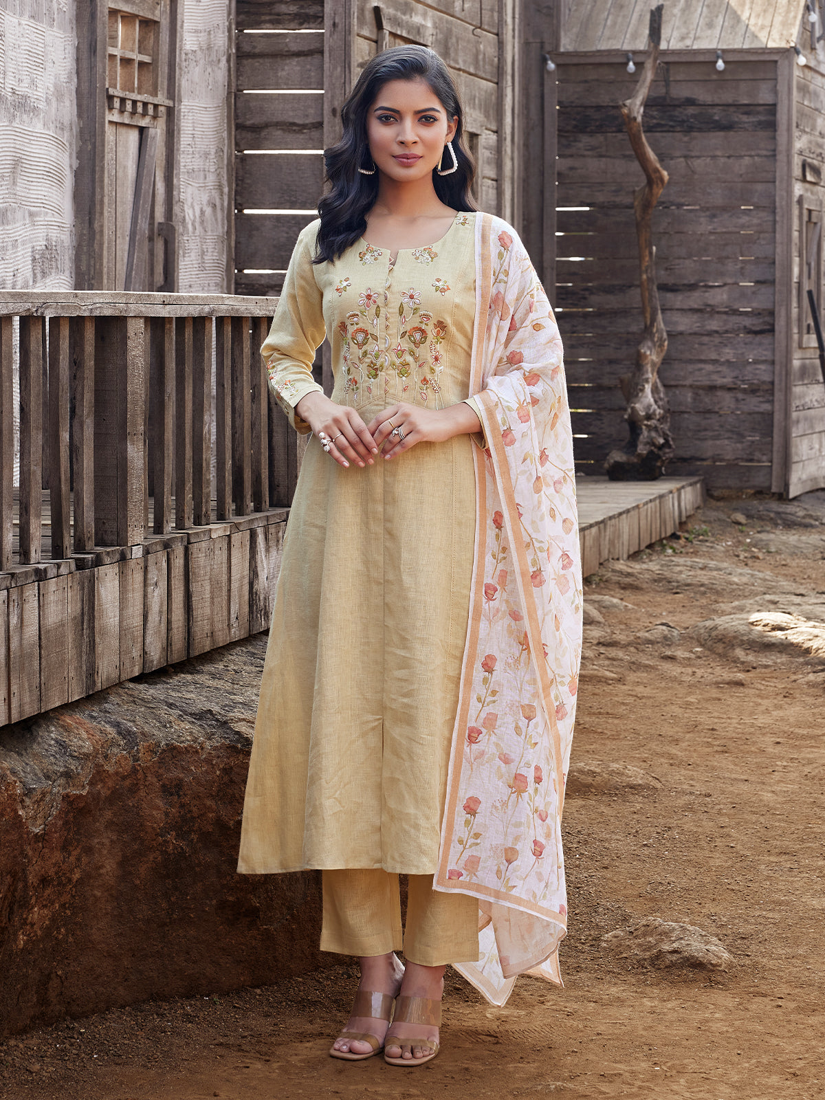 Shop Kurti Set With Dupatta Online | Dressline Fashion