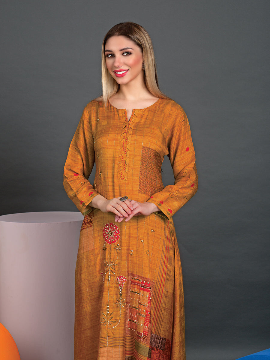 Ochre Yellow Tunic - Dressline Fashion