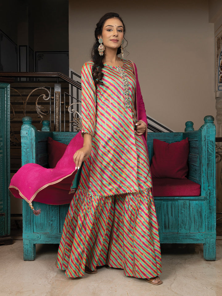 Leheriya Sharara Set with Dupatta