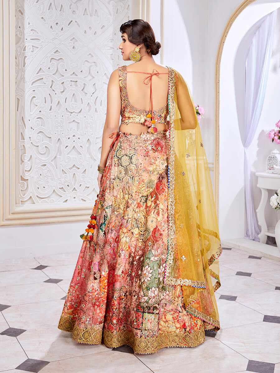 Yellow Lehenga Choli