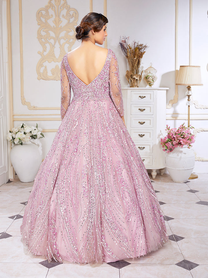 Pink Bridal Gown