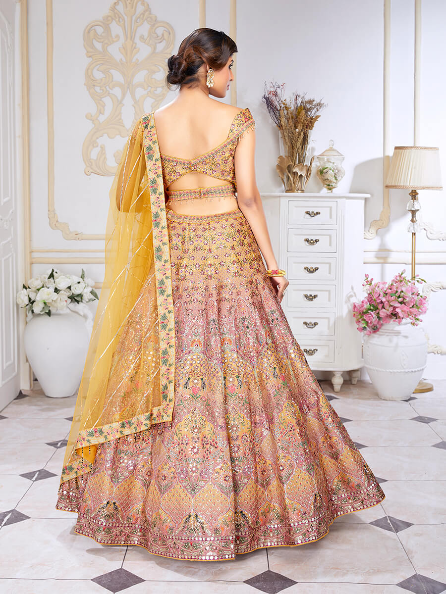 Yellow Bridal Lehenga Choli