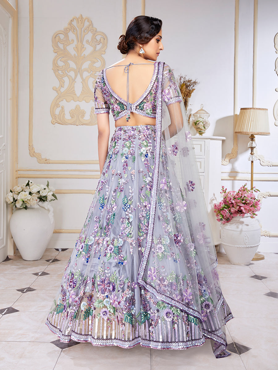 Lavender hot sale lehenga choli