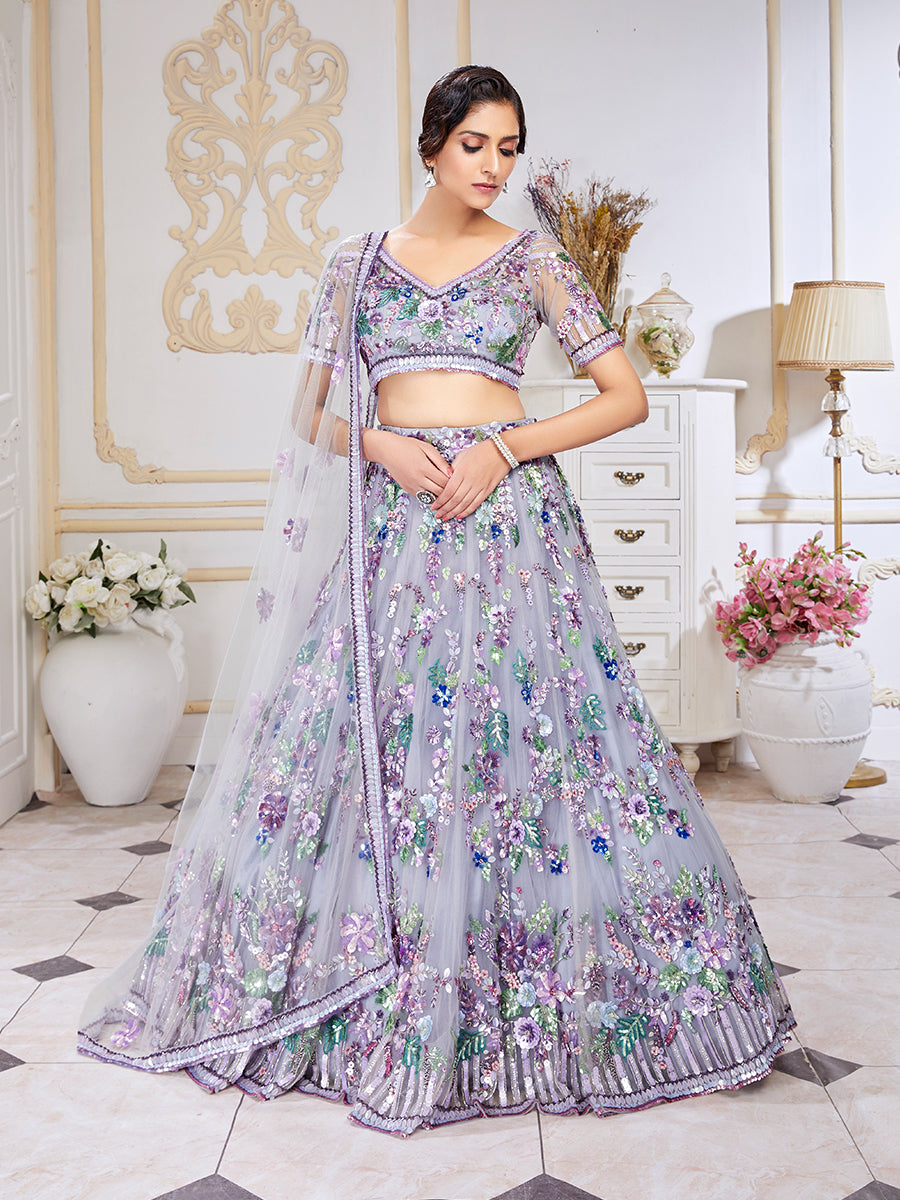 Lavender Lehenga Choli
