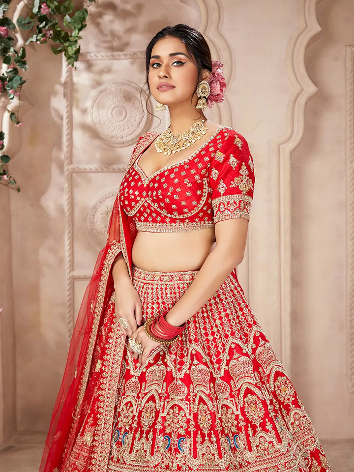 Red Lehenga