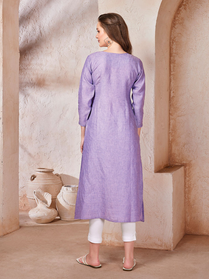 Lavender Linen Tunic
