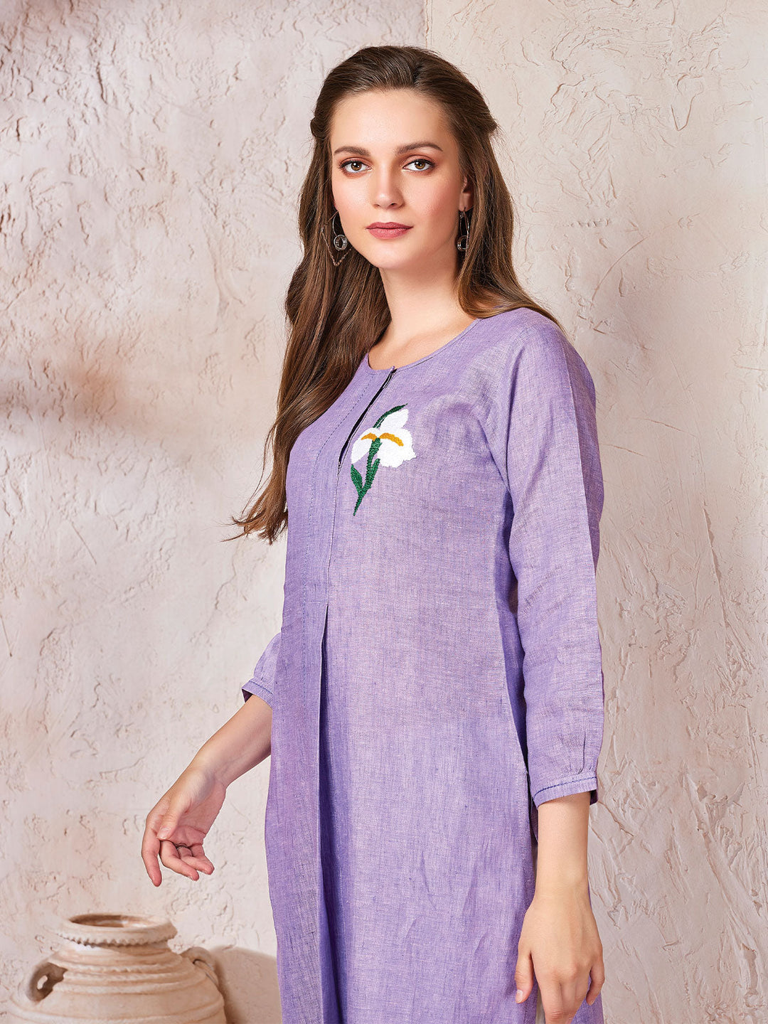 Lavender Linen Tunic