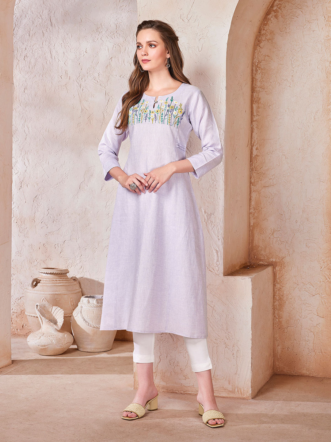 Lavender Linen Tunic